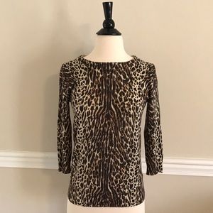 J. Crew leopard tippi sweater