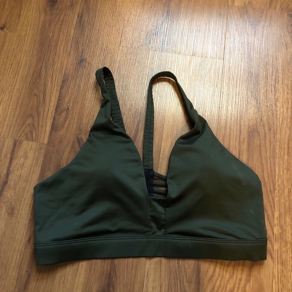 Victoria's Secret Other - NWOT Ribbed Back VSX SPORT Olive Green Sports Bra