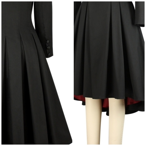 Button Pin Up Clothing Coat Jacket Vintage Style - Picture 3 of 6