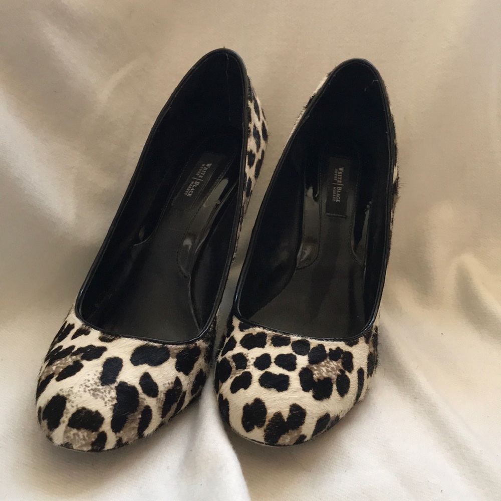 WHBM Leopard Print Wedge Shoes