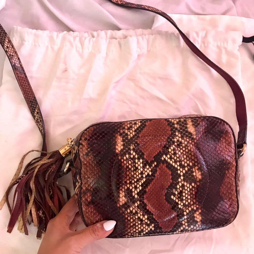 Gucci python Soho Disco bag