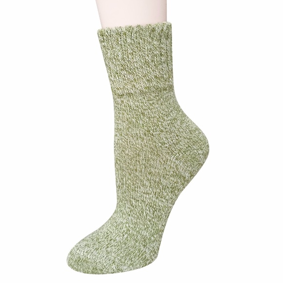 Womens 5 Pairs Vintage Style Thick Crew Socks - Picture 3 of 6