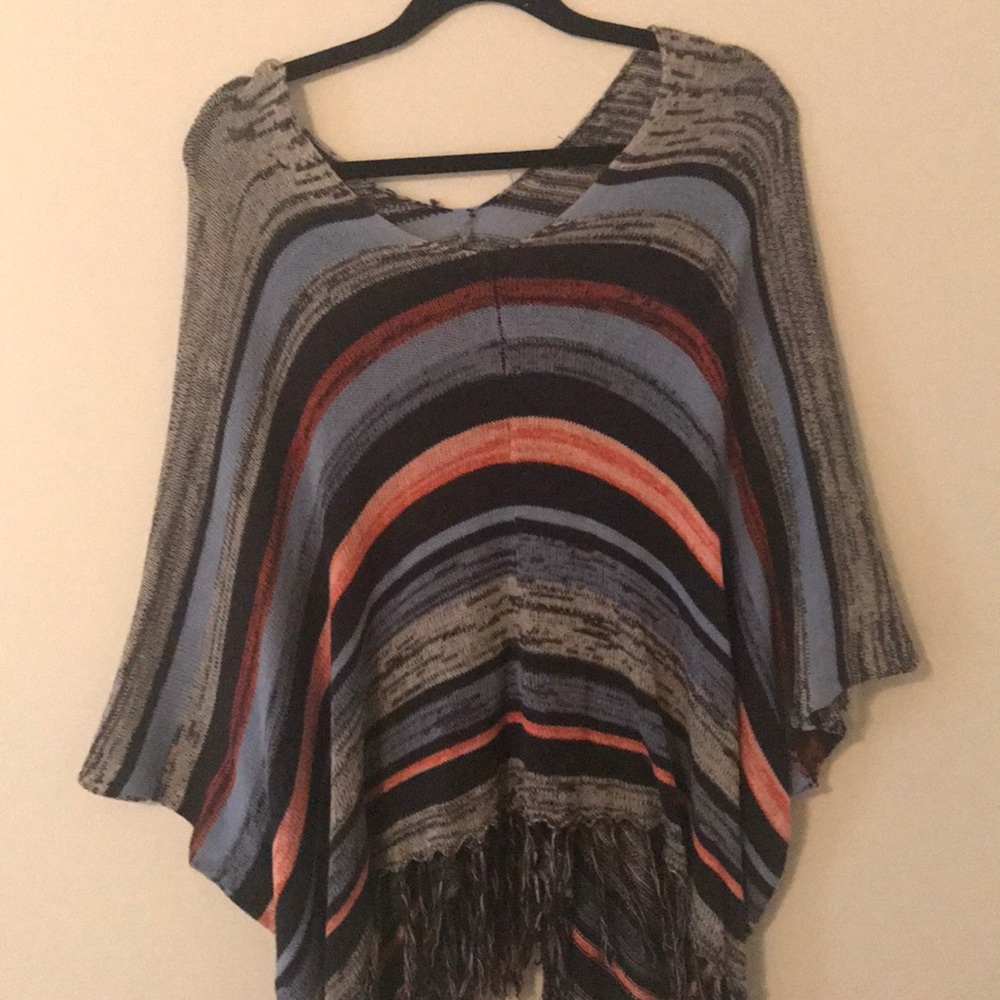 Fringe poncho