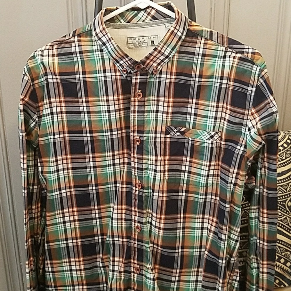 7 Diamonds Premium Long Sleeve Button Down Shirt