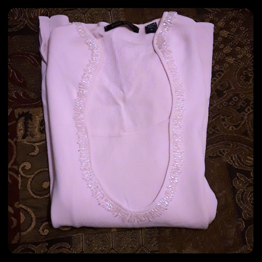 Light pink Venini Nights lightweight top size S