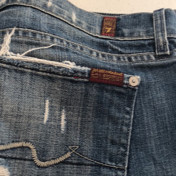 Seven for all mankind Jean Shorts Size 30 - Picture 1 of 8