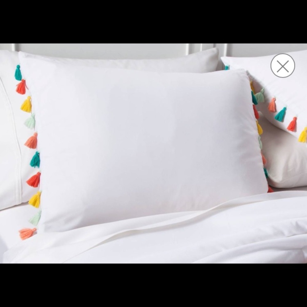 SOLD 2 brand new tassel pillowcases