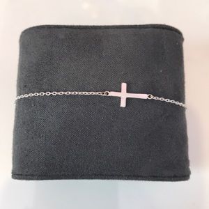 SILVER CROSS BRACELETE