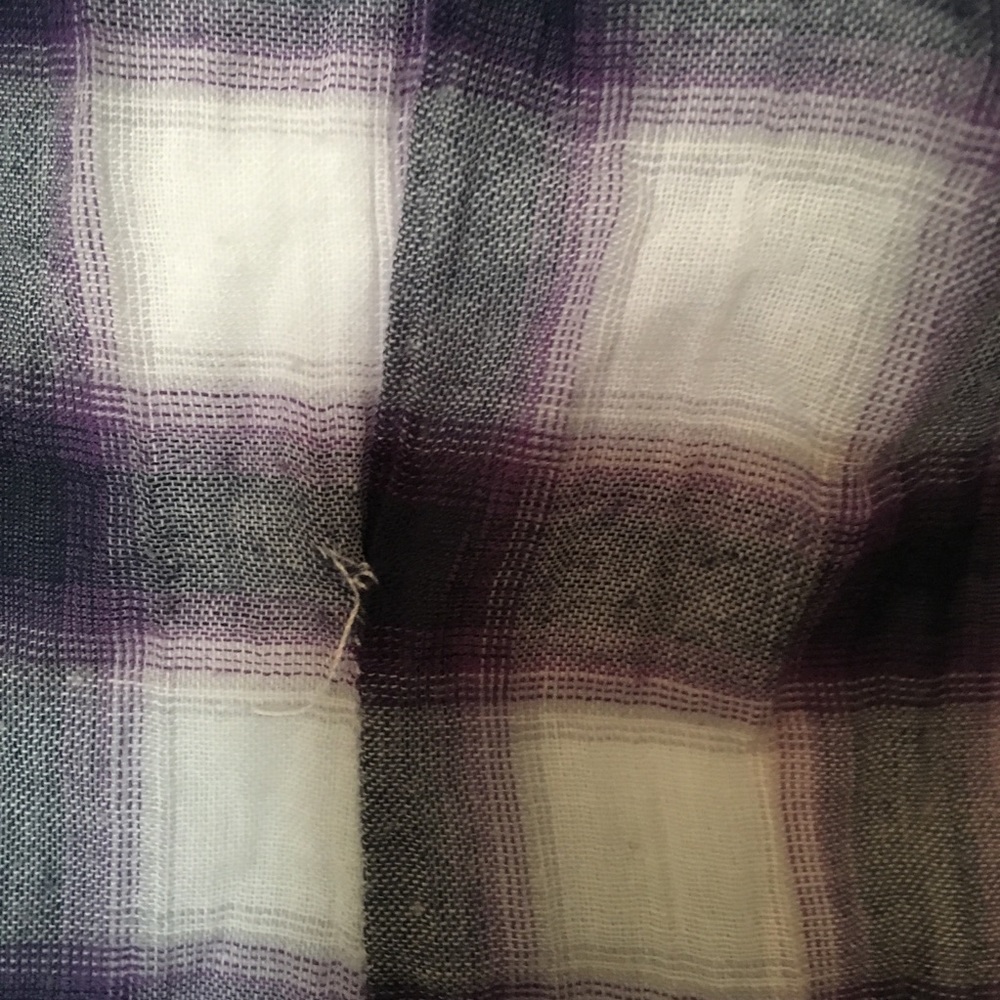 Free People plaid long sleeve shirt size small - Picture 3 of 8
