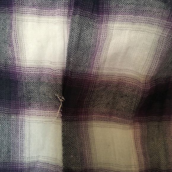 Free People plaid long sleeve shirt size small - Picture 3 of 8