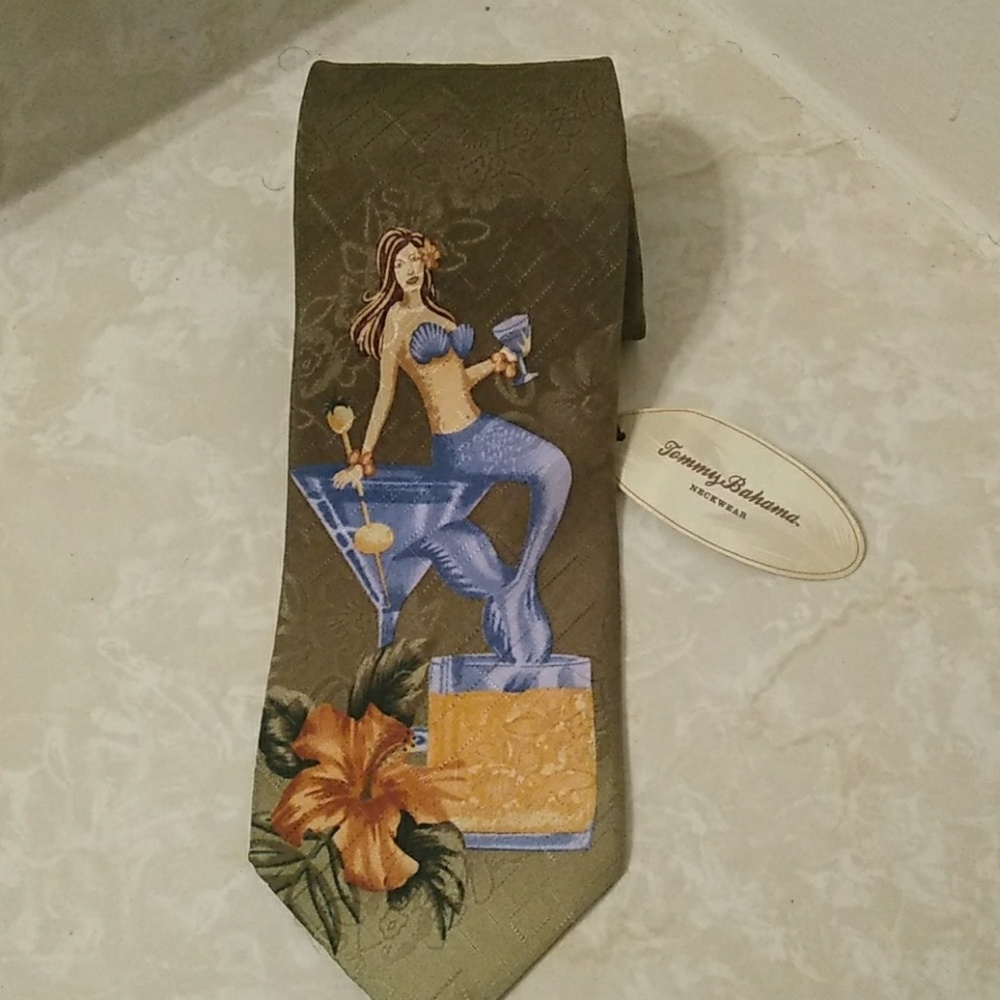 Nwt Tommy Bahama Necktie 100% Silk