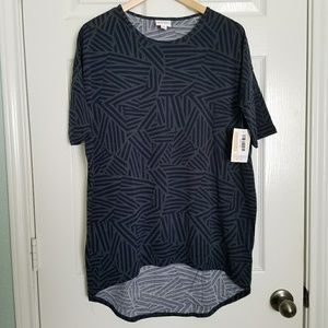 LuLaRoe Irma XS - Purple and Gray Geometric Print