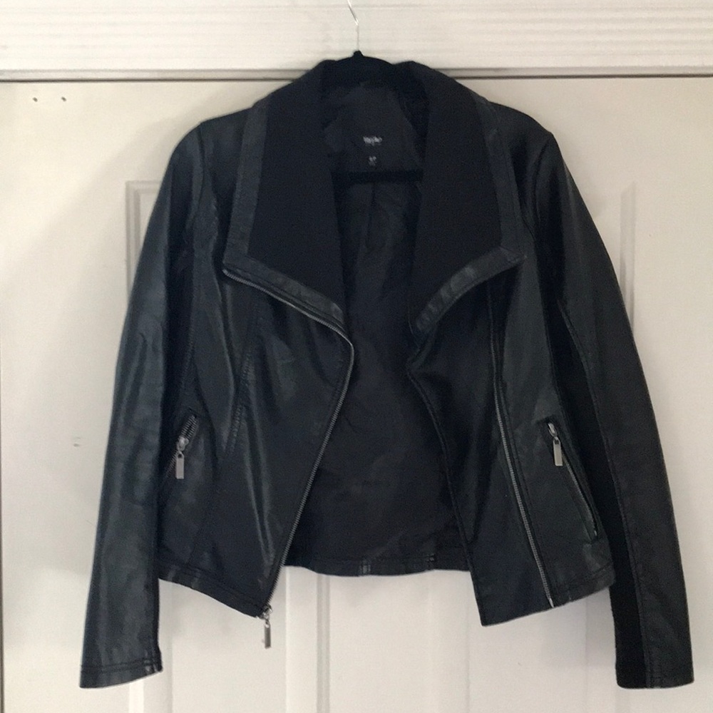 Faux leather jacket
