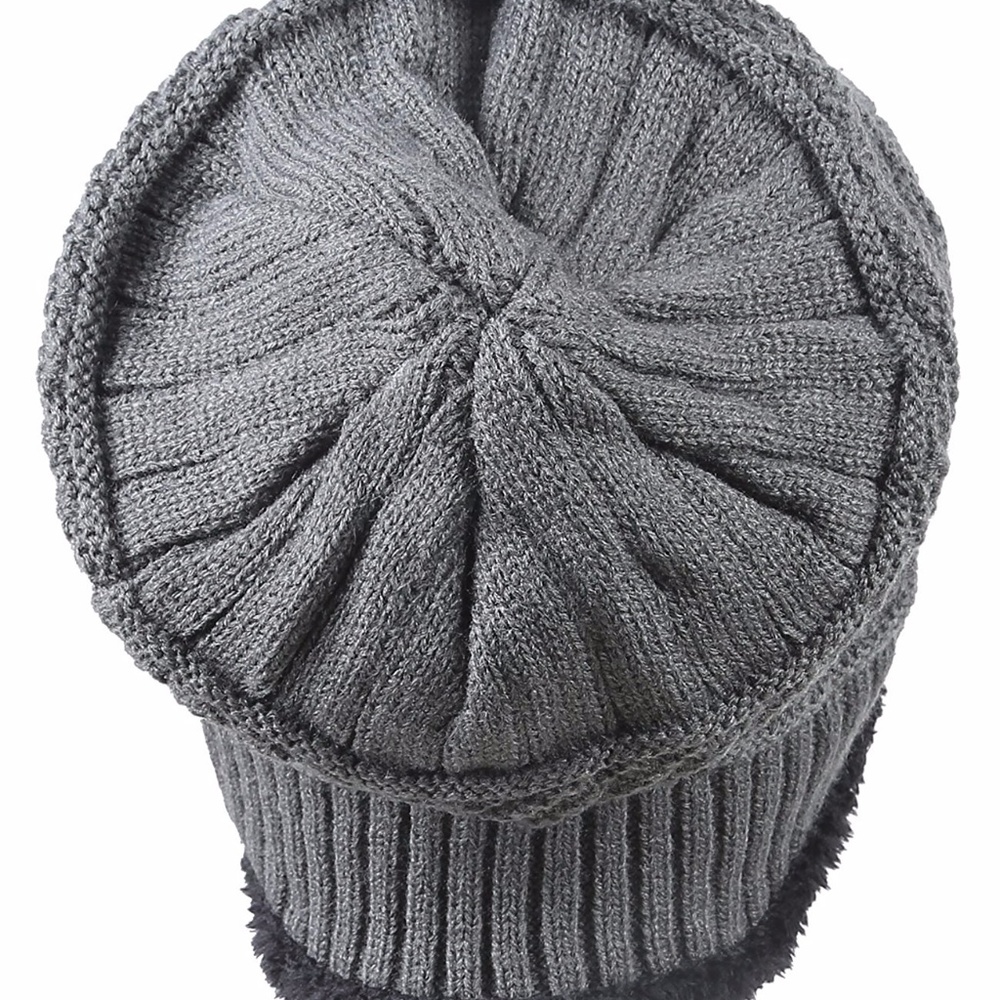 Winter Knitting Skull Cap Wool Slouchy Beanie Hat - Picture 3 of 5