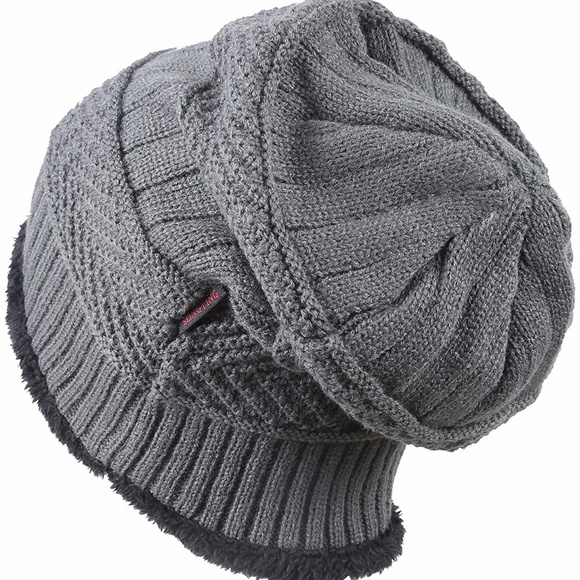 Winter Knitting Skull Cap Wool Slouchy Beanie Hat - Picture 2 of 5