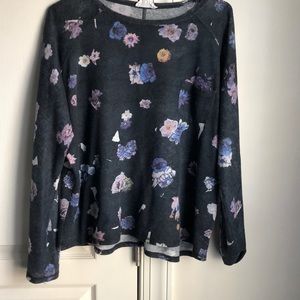 Floral long sleeve tee