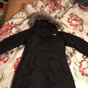 The North Face goose down winter jacket.