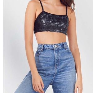 NWT UO out from under sequin bra top