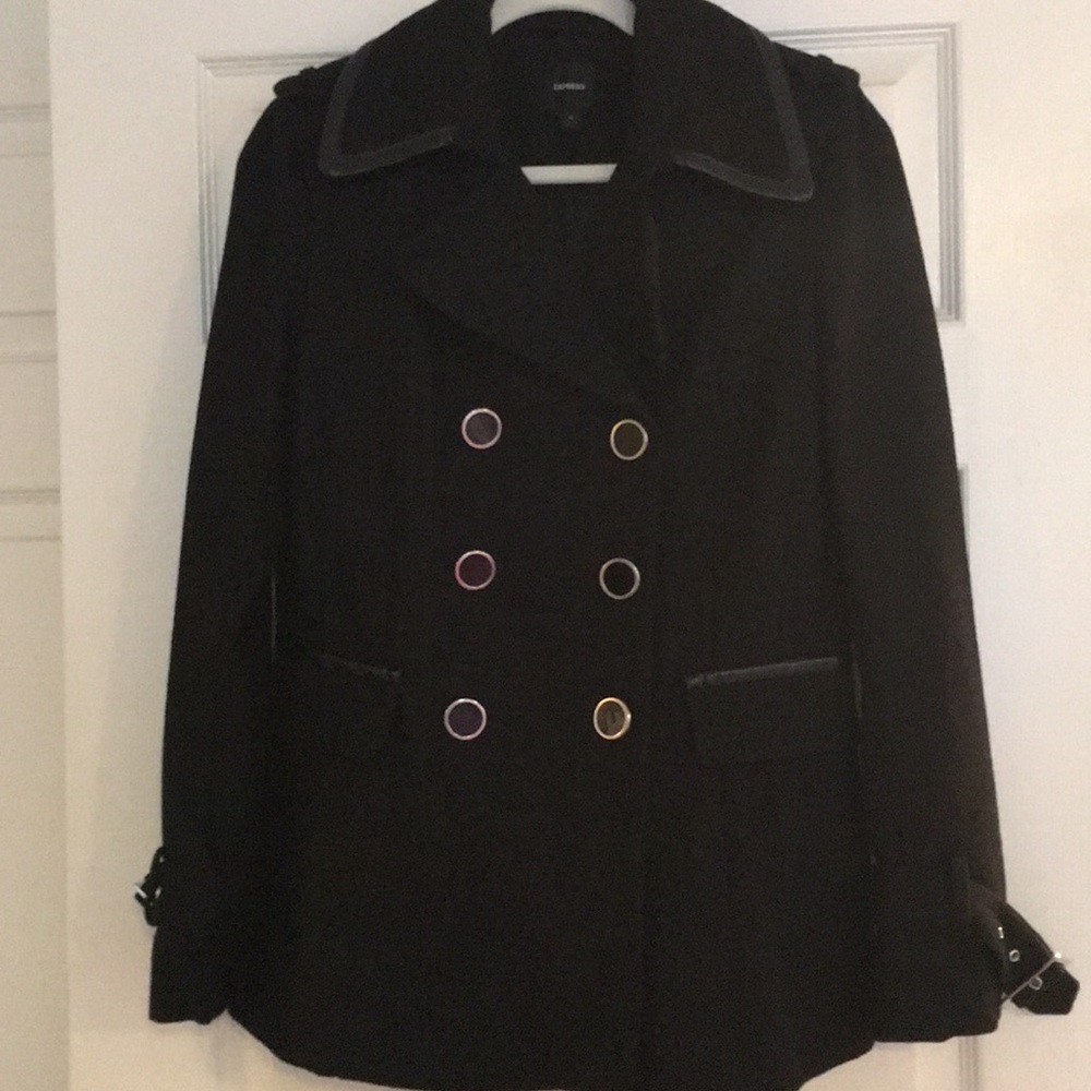 Express Women’s Black Peacoat