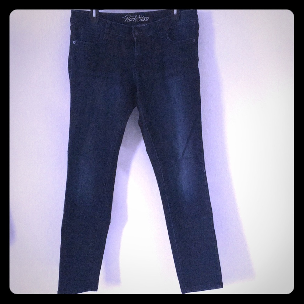 dark denim skinny jeans