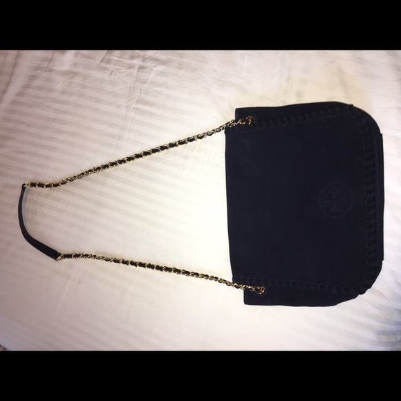 Tory Burch Suede Marion Bag