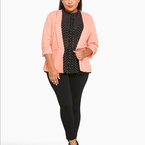Torrid Ruched 3/4 sleeve blazer 4X
