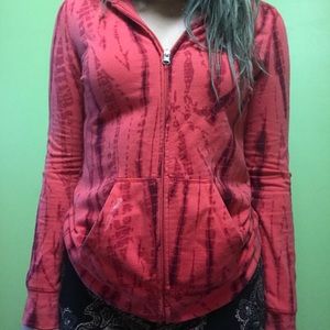 Red tyedye hoodie