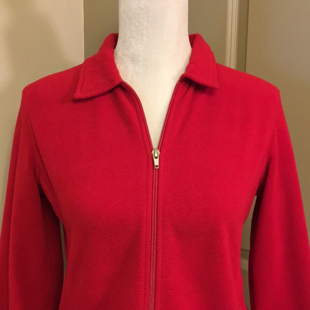Red Fleece Jacket - Picture 3 of 7