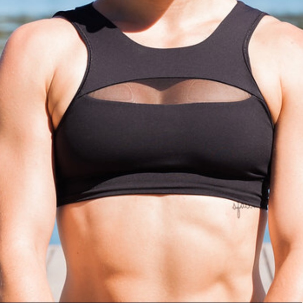 Lululemon Mesh Sports Bra double strap back