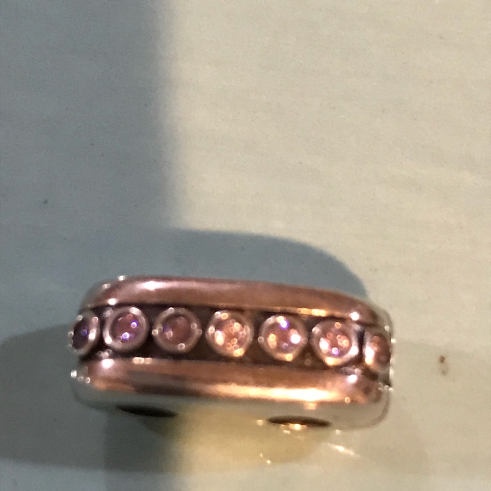 Pandora double diva   pink rhinestone