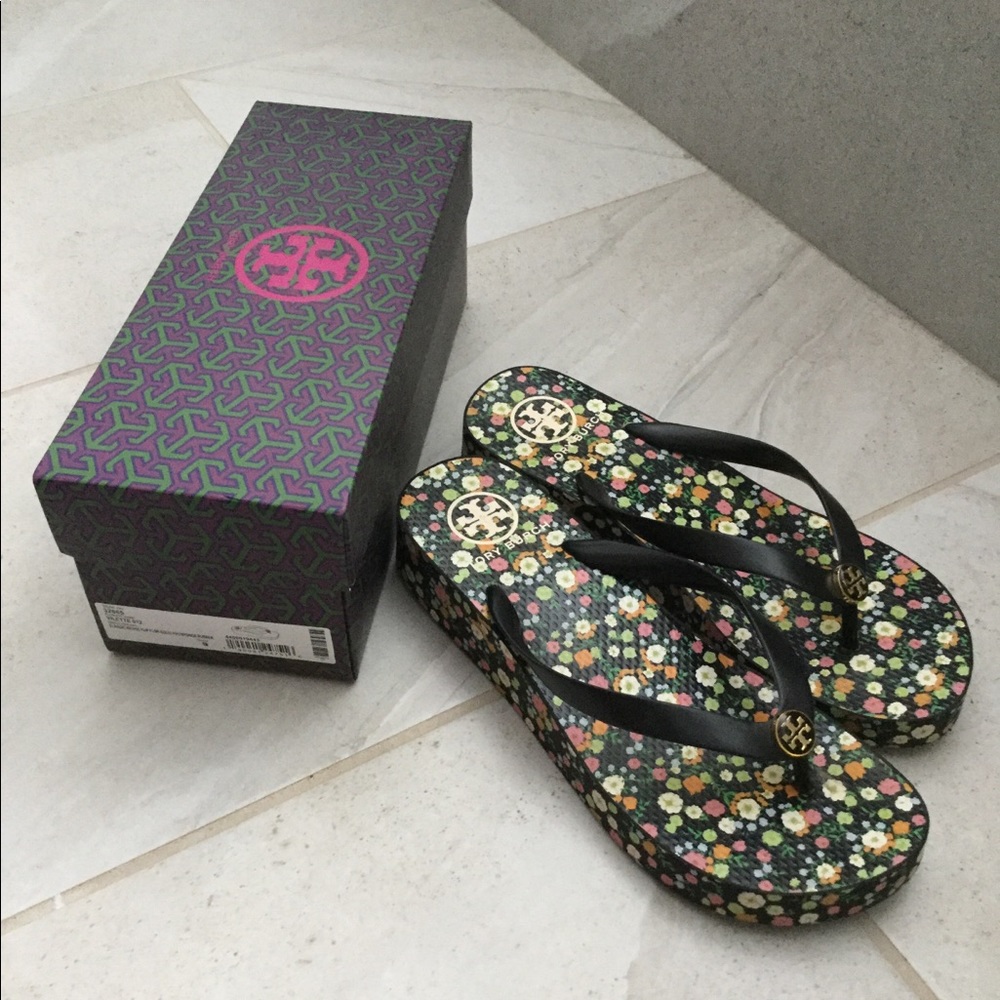 Tory Burch Wedge Flip Flops