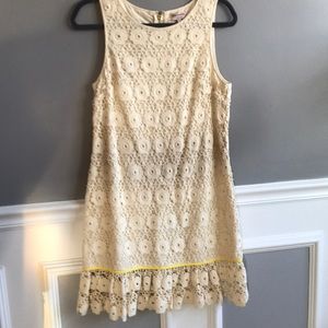 Cream lace Juicy Couture shift dress