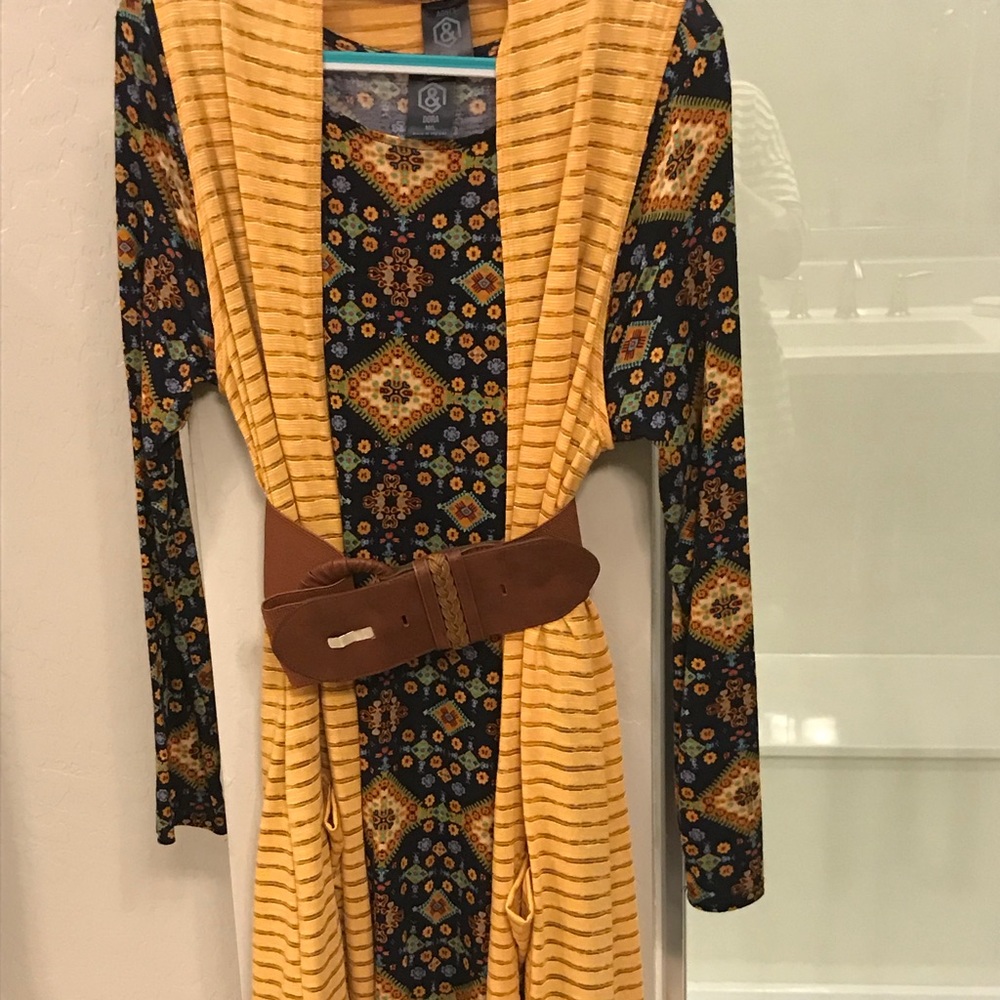 Agnes and Dora heavens eye Navy Earhart vest belt