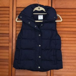 Navy Quilted Vest