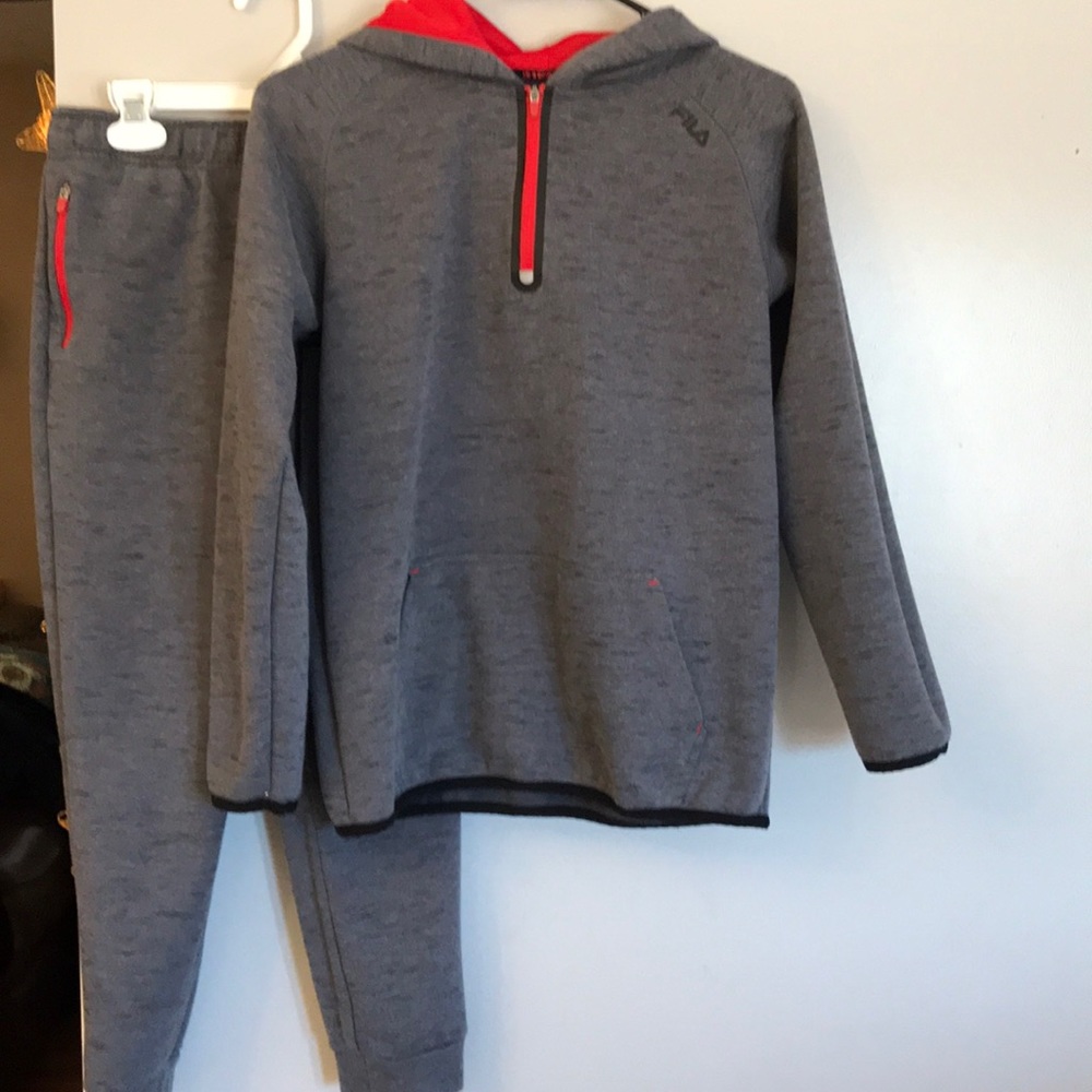 Boys fila outfit.