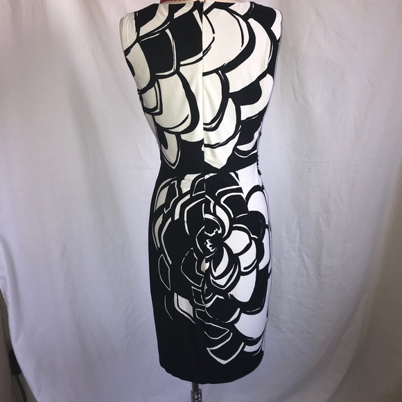 Donna Morgan Abstract print black and white dress - Picture 2 of 5