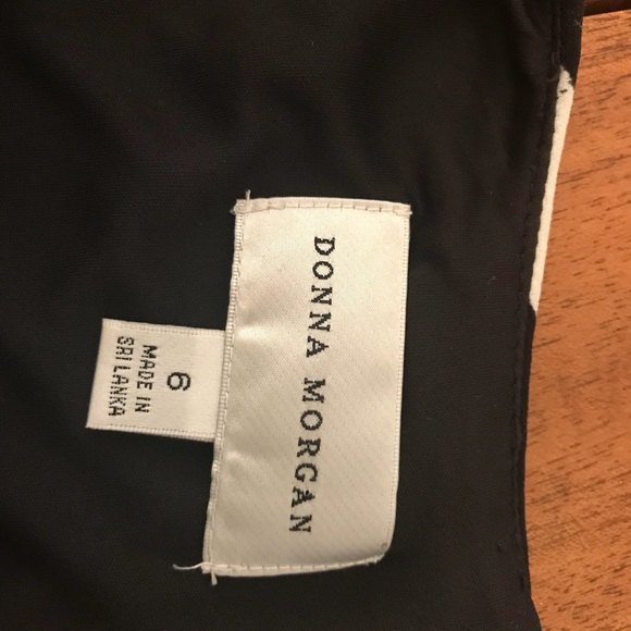 Donna Morgan Abstract print black and white dress - Picture 5 of 5