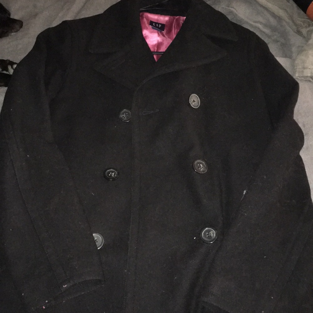 Gap pea coat black