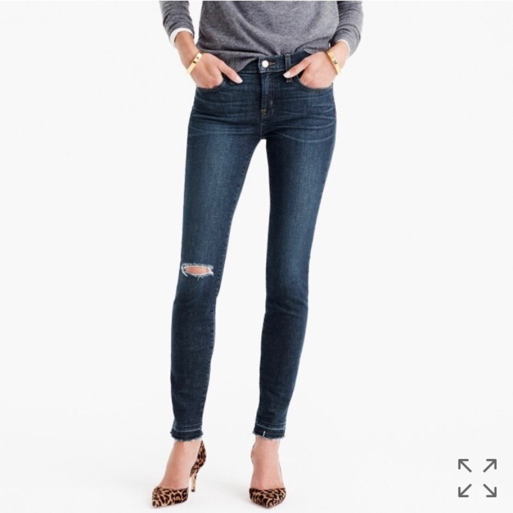J. Crew Toothpick Jean in Point Lake Wash