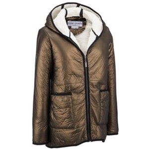 Nikki Jones boutique brand metallic bronze coat