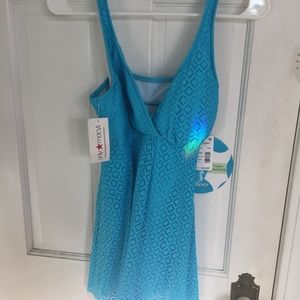 One Piece Thigh Minimizing Bathing Suit