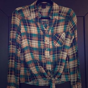 Plaid button up