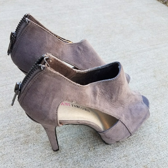 Gray Summer Booties - Picture 1 of 2