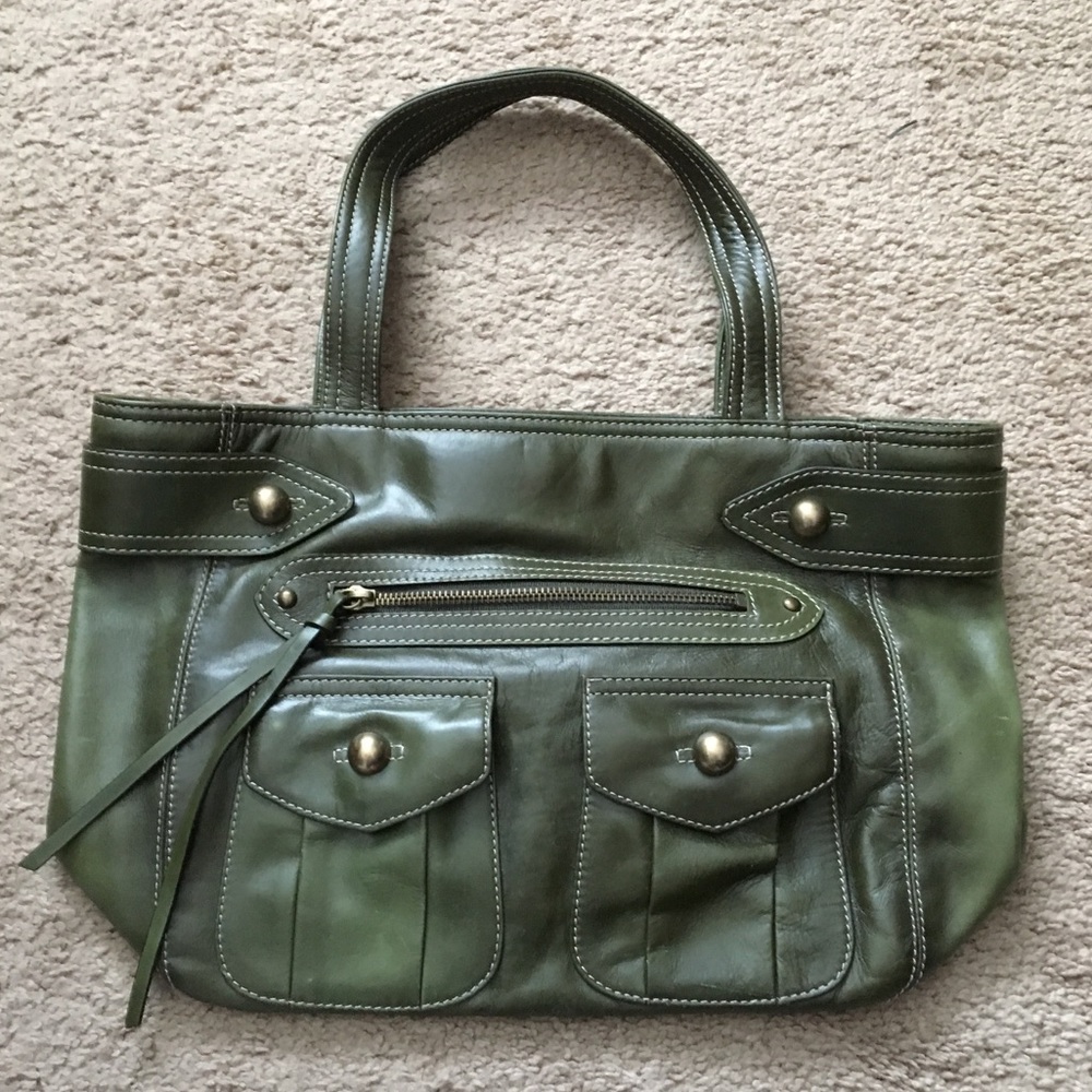 Nordstrom Olive Green Leather Bag