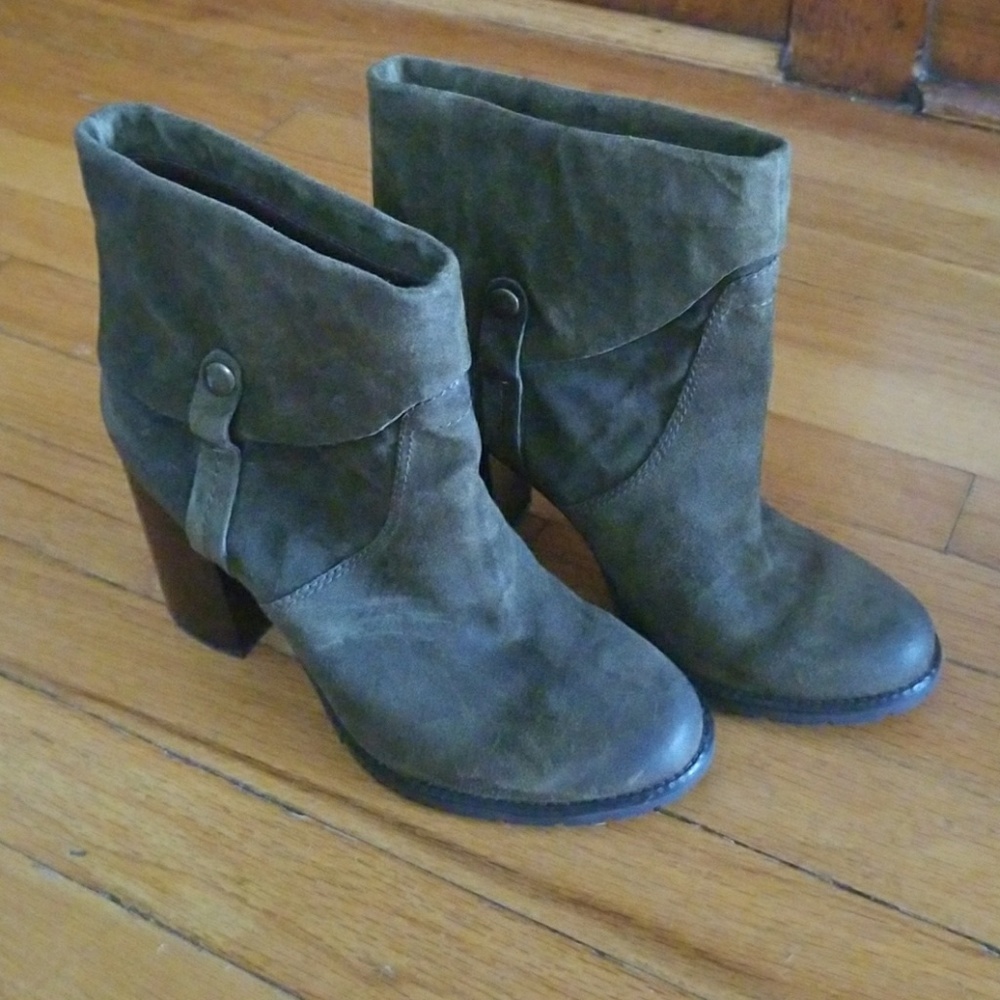 Suede booties