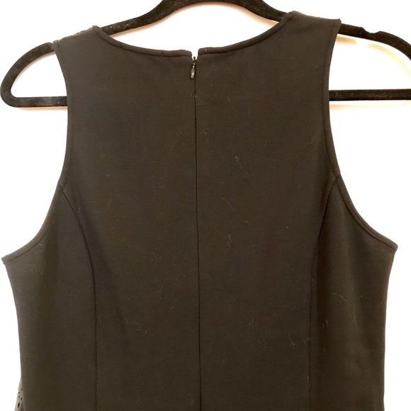 Ella Moss 👗 black laser-cut faux leather dress, M - Picture 6 of 8