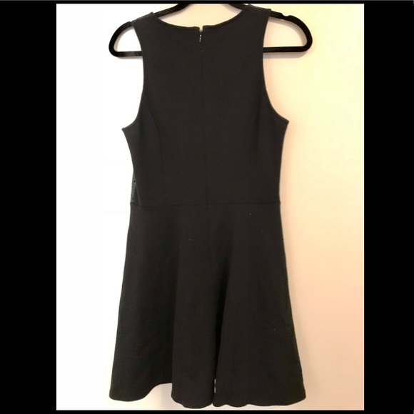 Ella Moss 👗 black laser-cut faux leather dress, M - Picture 2 of 8