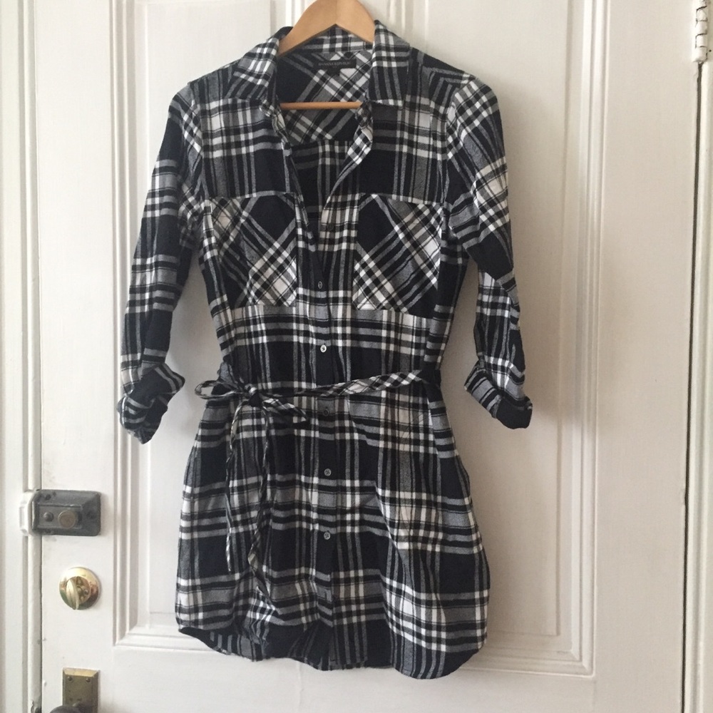 Banana Republic Flannel Tunic/Dress (Sz 4)