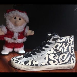 Golden Goose distressed high-top sneakers -Size 40