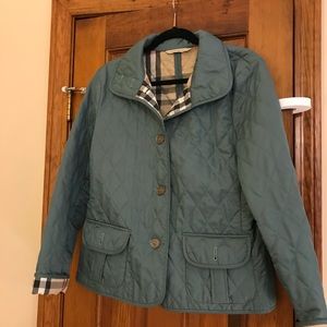 Burberry authentic blue quilted jacket